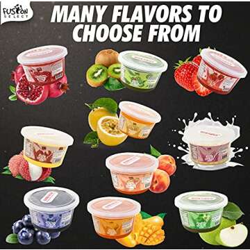 Fusion Select Bursting Boba Popping Boba Pearls Fruit Tea Snack Toppings (Pomegranate, 450 Gram)