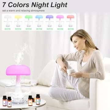 Rain Cloud Humidifier: Cool Diffuser and Night Light
