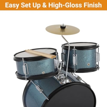 5-Piece Junior Drum Set for Kids, Complete Musical Kit
