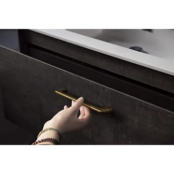 Goo-Ki Antique Brass Cabinet Pulls - Elegant 6 Pack