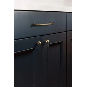 Goo-Ki Antique Brass Cabinet Pulls - Elegant 6 Pack