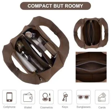 JQWSVE Suede Tote Bag for Women Trendy Suede Handbag Top-handle Satchel Bag Designer Shoulder Crossbody Tote Purse