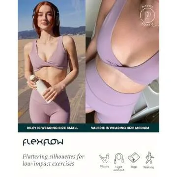 PAVOI ACTIVE FlexFlow Collection Twist-Front Reversible Sports Bra