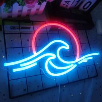 Sunrise Sunset Neon Sign - Dimmable Wave Decor for All
