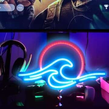 Sunrise Sunset Neon Sign - Dimmable Wave Decor for All