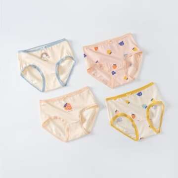 benetia Girls underwear Toddler Cotton White Size 2t 3t 8-Pack