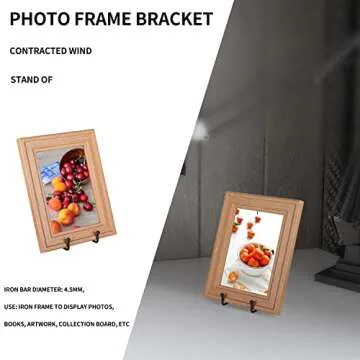 Decolore 3 Pack 6 Inch Metal Display Stands for Artworks