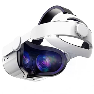 Kuject Design 3-in-1 Adjustable Head Strap for Oculus/Meta Quest 2, Replacement for Elite Strap, Enh...