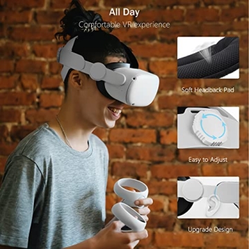 Kuject Adjustable Head Strap for Oculus Quest 2 Upgrade