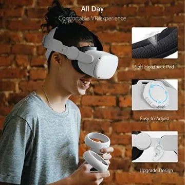 Kuject Adjustable Head Strap for Oculus Quest 2 Upgrade