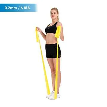 Exercise Bands for Physical Therapy | Resistance Band for Fitness, Yoga, Pilates | Long Resistance Bands for Working Out | Elastic Band for Exercise | Stretch Band