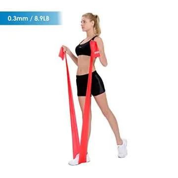 Exercise Bands for Physical Therapy | Resistance Band for Fitness, Yoga, Pilates | Long Resistance Bands for Working Out | Elastic Band for Exercise | Stretch Band