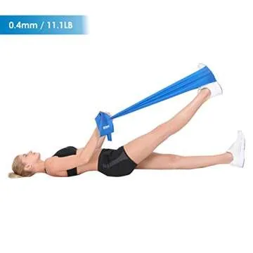 Exercise Bands for Physical Therapy | Resistance Band for Fitness, Yoga, Pilates | Long Resistance Bands for Working Out | Elastic Band for Exercise | Stretch Band