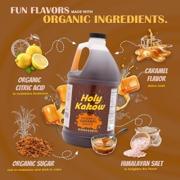 Holy Kakow Vegan Organic Caramel Sauce for Coffee & Desserts