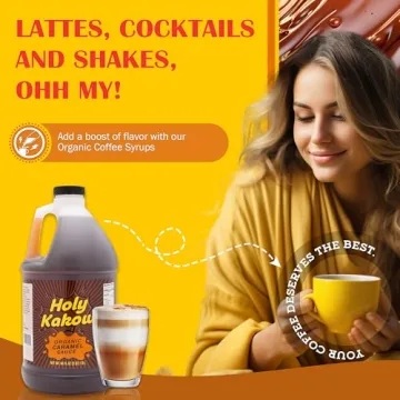 Holy Kakow Vegan Organic Caramel Sauce for Coffee & Desserts