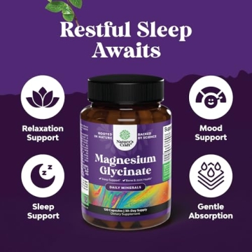 Pure Magnesium Glycinate for Relaxation and Better Sleep