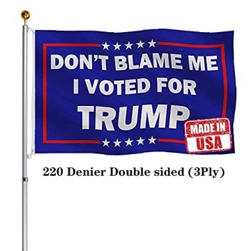 Hypoth Double Sided Donald Trump For President 2024 Flag 3x5 Outdoor- 3Ply 200D Dont Blame Me I Vote...