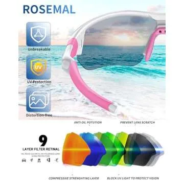 Polarized Sports Sunglasses for Men Women Youth Baseball Running Fishing Tennis Golf Cycling Driving Motor TAC UV400 TR90