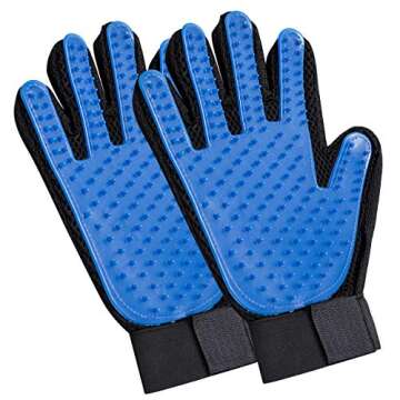 Franklin Pet Supply Co. SHED-MASTER - Ultimate Pet Grooming Gloves for Easy Shedding