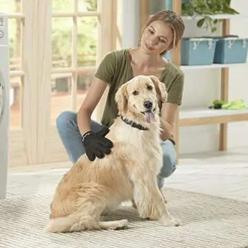 SHED-MASTER Pet Grooming Gloves - Gentle De-shedding Solution