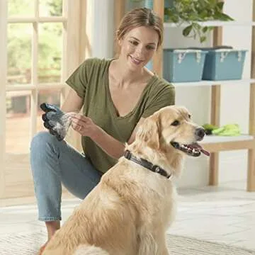 SHED-MASTER Pet Grooming Gloves - Gentle De-shedding Solution