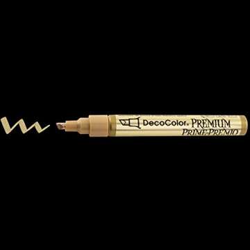 DecoColor Premium Chisel Paint Marker, Gold
