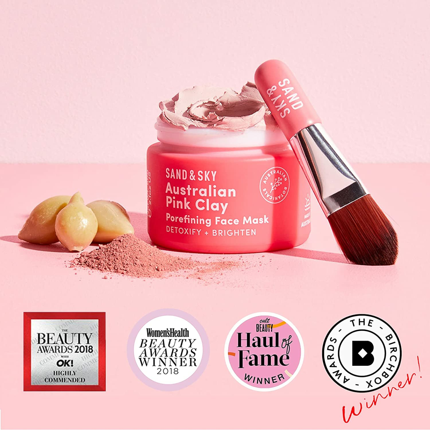 Pink Clay Pore Refining Mask for Clear Skin