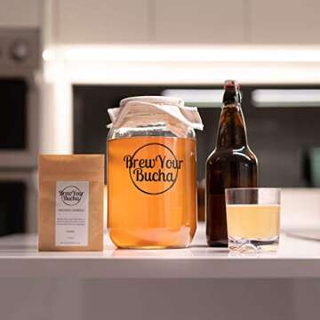 Brew Your Bucha Kombucha Starter Kit for DIY Brewing