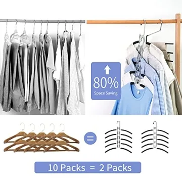 Space Saving Nature Smile Clothes Hangers for Wardrobe Organization