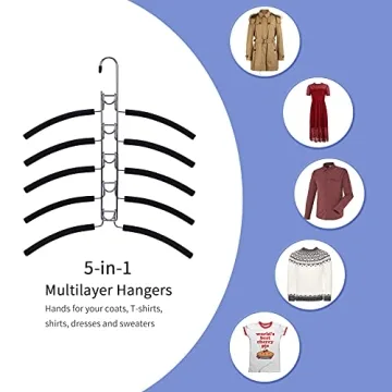 Space Saving Nature Smile Clothes Hangers for Wardrobe Organization