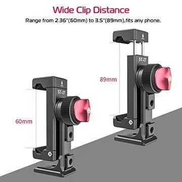 Premium Metal Phone Tripod Mount for Steady Vlogging