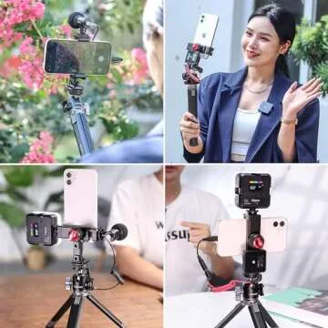 Premium Metal Phone Tripod Mount for Steady Vlogging