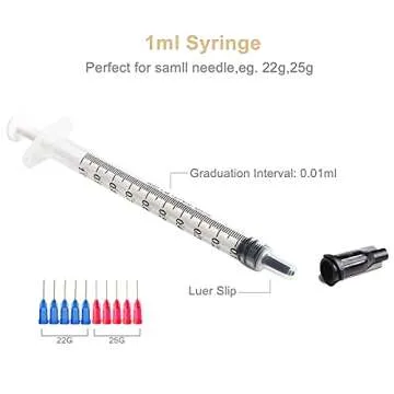 BSTEAN 30 Pack Syringe Set for Precise Liquid Measurement and Application