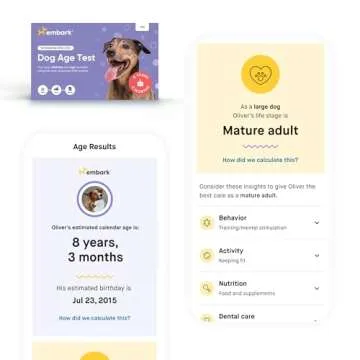 Embark Breed + Health Dog DNA Test & Dog Age Test Bundle - Discover Breed, Ancestry, Relatives, Genetic Health, Traits, and Birthday