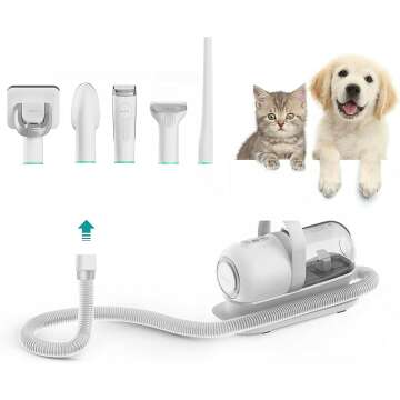 Neabot P1 Pro Pet Grooming Kit & Vacuum Suction for Pet Hair