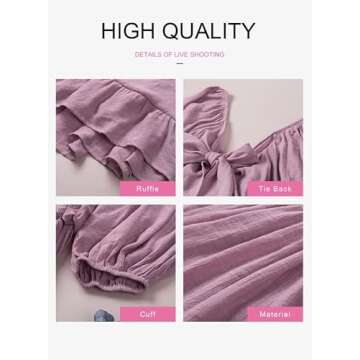 Dokotoo Women's Shirred Mini Dress Summer 2025 Style