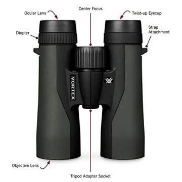 Vortex Crossfire HD 12x50 Binoculars - HD Outdoor Viewing