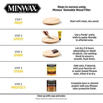 Minwax 6 oz Stainable Wood Filler for All Wood Projects
