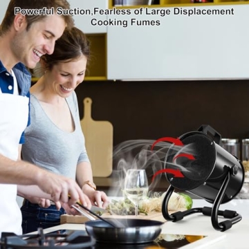 NIXOD Portable Range Hood with 9 Carbon Filter Replacements