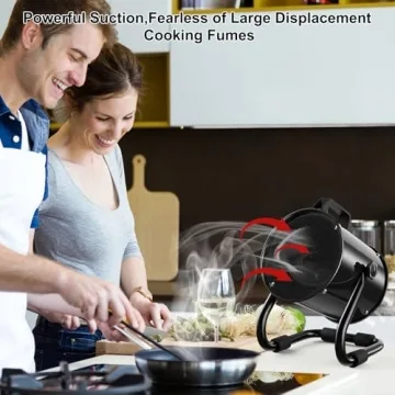 NIXOD Portable Range Hood with 9 Carbon Filter Replacements