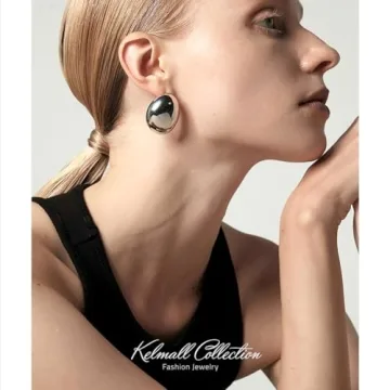 Luxury Gold Hoop Earrings for Women - Lightweight & Tarnish-Free