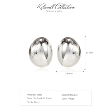 Luxury Gold Hoop Earrings for Women - Lightweight & Tarnish-Free