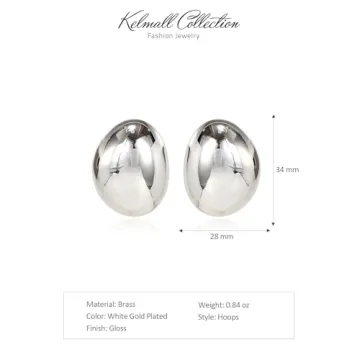 Luxury Gold Hoop Earrings for Women - Lightweight & Tarnish-Free