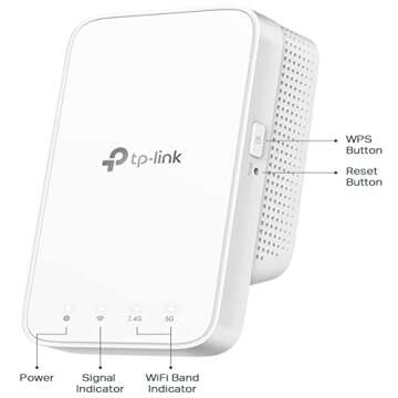 TP-Link AC1200 WiFi Extender (RE300), Covers Up to 1500 Sq.ft and 25 Devices, Up to 1200Mbps, Supports OneMesh, Dual Band Internet Repeater, Range Booster