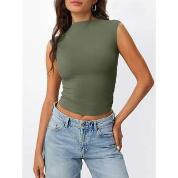 Trendy Queen Women's Stylish Basic Tank Top for Summer