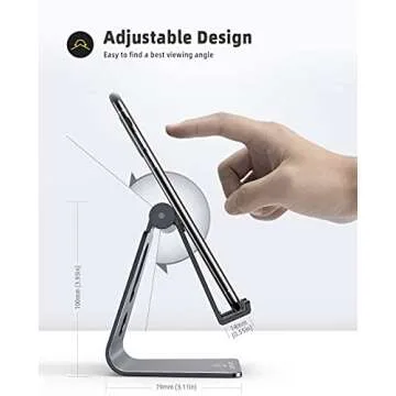 Lamicall Adjustable Cell Phone Stand for All Smartphones