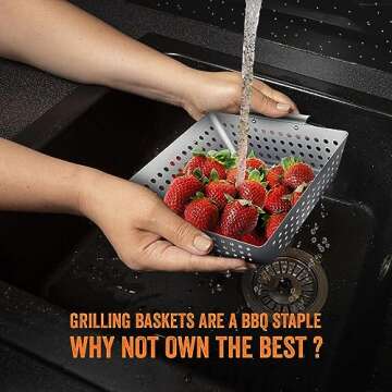Yukon Glory™ 3-Piece Stainless Steel Grilling Baskets