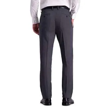 Kenneth Cole REACTION Men's Slim Fit Fashion Patterned Dress Pant, Charcoal, 32W x 32L