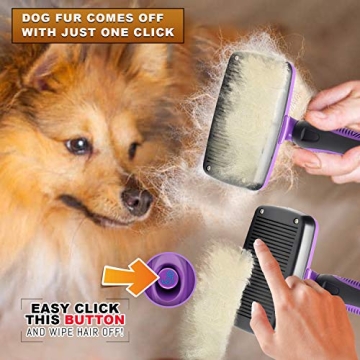 GM Self Cleaning Slicker Brush for Cats and Dogs  | Best Grooming Tool