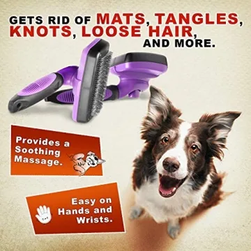 GM Self Cleaning Slicker Brush for Cats and Dogs  | Best Grooming Tool